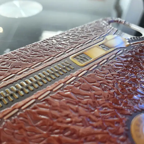 Texturas de cuero impreso