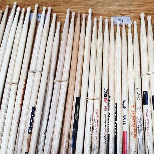 Baquetas de madera impresas