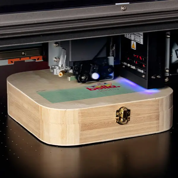 Impresión en cajas de madera